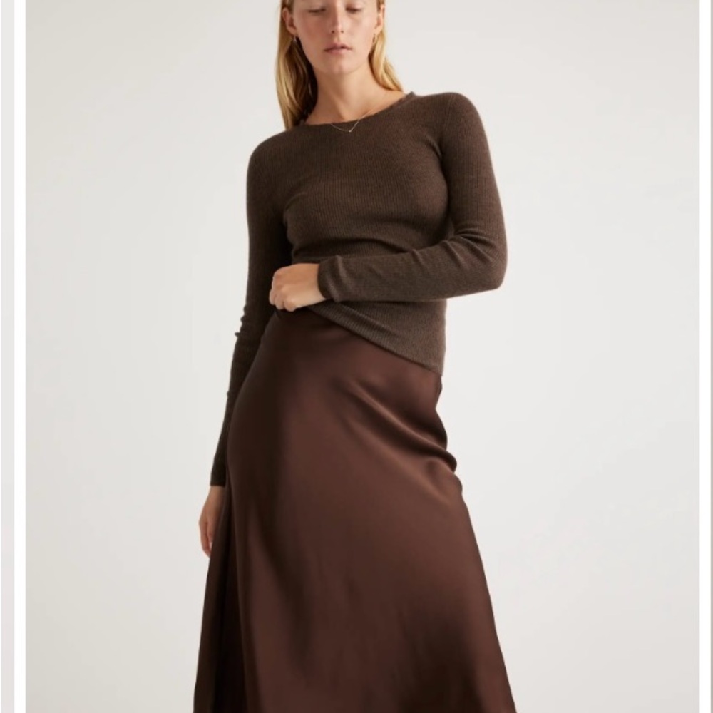 Quince Washable Silk Skirt NWOT